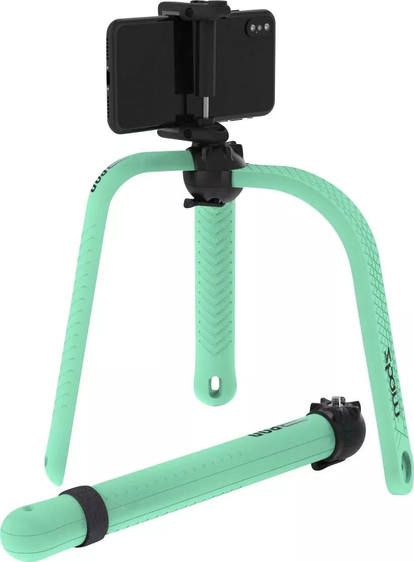 Selfie stick trepied flexibil 3POD Zbam verde cu telecomandă Bluetooth, lungime ajustabilă, compatibil smartphone-uri [3]
