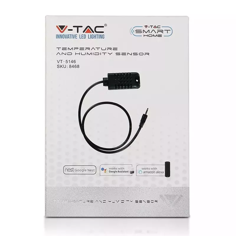 Senzor de temperatura si umiditate 0.5m IP20 V-TAC – IoElectronice.ro [1]