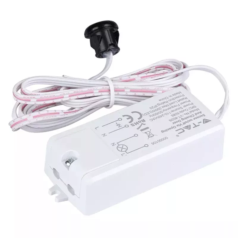 Electrice - Senzor mișcare ON/OFF cu reacție la închidere și deschidere ușă, max 500W V-TAC – IoElectronice.ro