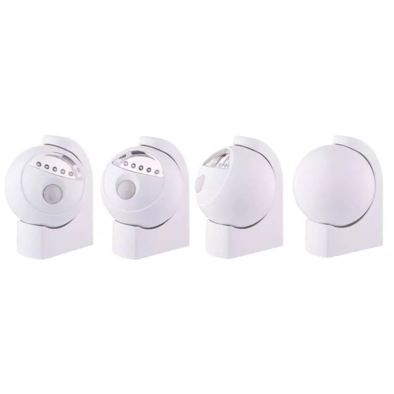 Senzor PIR 5 LED rotabil 360 grade P3875 Emos, alimentare 4.5 V, culoare albă, 24 luni garanție persoane fizice [1]