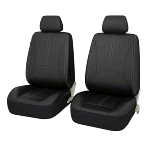Set 11 Huse Auto din Piele Ecologică Negru pentru Scaune Universale - Protecție și Stil [2]