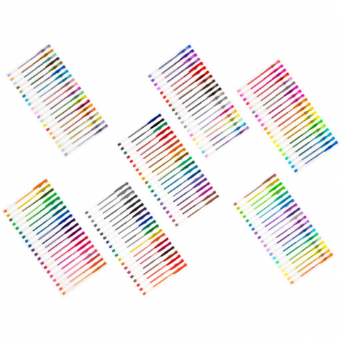 Set 140 Pixuri Gel cu Sclipici, Culori Vii și Creative – Cadou Perfect pentru Pasionați de Artă [8]