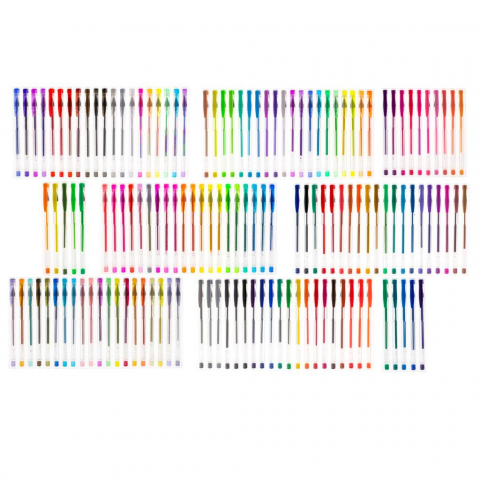 Set 140 Pixuri Gel cu Sclipici, Culori Vii și Creative – Cadou Perfect pentru Pasionați de Artă [7]
