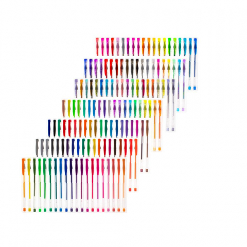 Set 140 Pixuri Gel cu Sclipici, Culori Vii și Creative – Cadou Perfect pentru Pasionați de Artă [9]