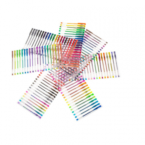 Set 140 Pixuri Gel cu Sclipici, Culori Vii și Creative – Cadou Perfect pentru Pasionați de Artă [4]