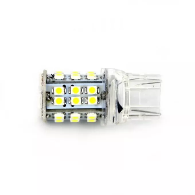 Set 2 becuri LED auto 12V 4W 255lm T20 Carguard pentru lumina de zi, garanție 24 luni persoane fizice [1]