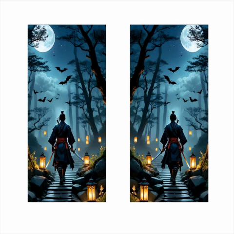 Set 2 Stickere Decorative pentru Stâlpi Uși Autoadezive, 50x22 cm, Rezistență Outdoor [1]