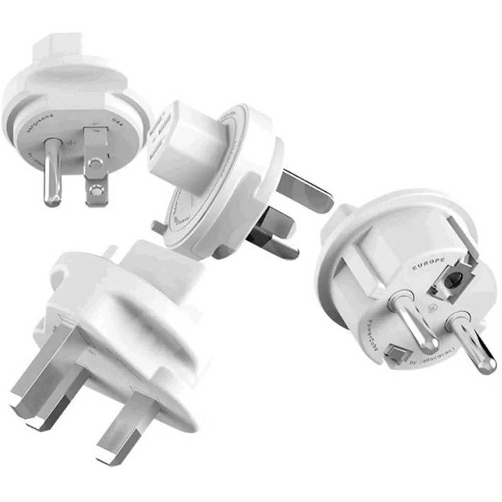 Adaptoare calatorie - Set 4 adaptoare pentru P-CUBE-REV Allocacoc ADAPT-TRAVEL-03WE – IoElectronice.ro