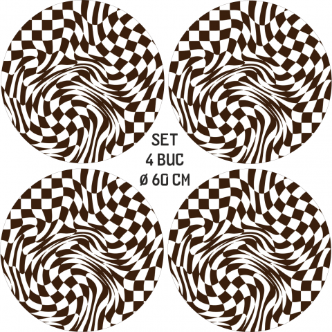 Set 4 Folii Imprimate pentru Jante Auto, EcoSolvent, Autoadezive, Rezistente la Exterior, Ø 60 cm [3]