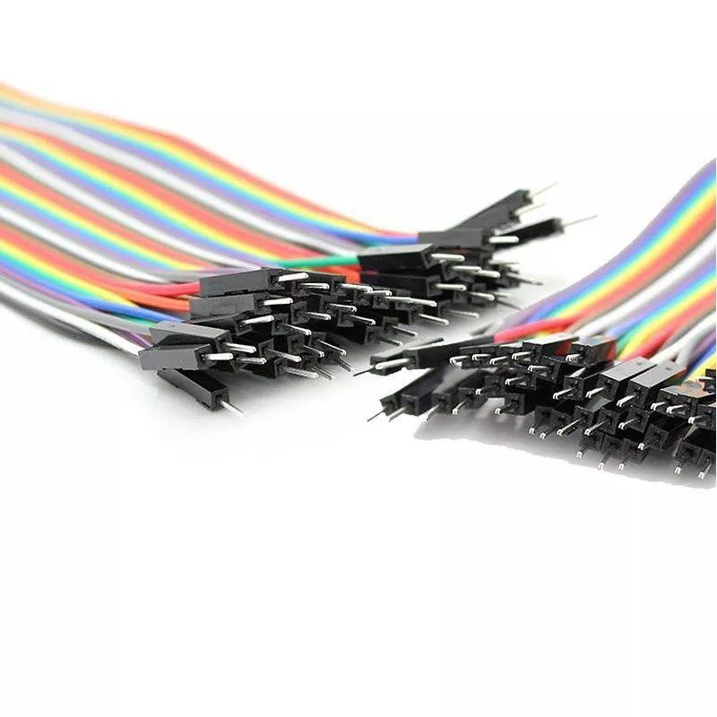 Scule mentenanta - Set 40 cabluri BREADBOARD 20cm tata-tata – Cabluri pentru prototipare și proiecte electronice