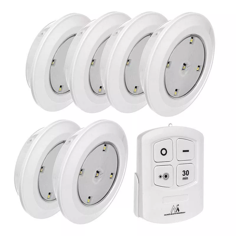 Electrice - Set 6 lămpi LED cu telecomandă MCE0165
