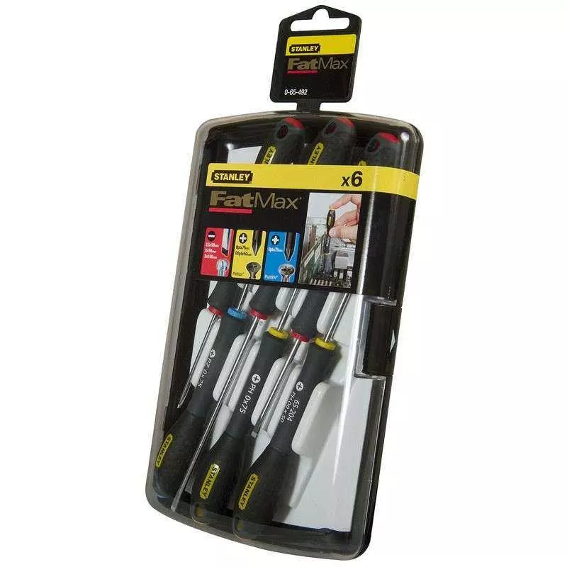 Set șurubelnițe de precizie 0-65-492 Stanley, 6 piese, tip cruce și plat, ideal pentru electronică și reparații fine [1]
