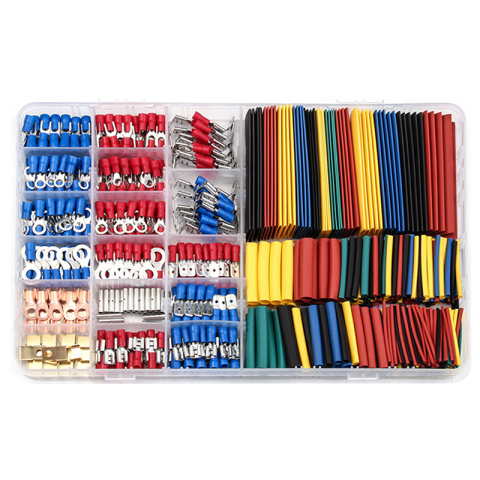 Tuburi termocontractabile - Set 678in1 conectori si tuburi termocontractabile EUROKOMP E6087 - IoElectronice.ro