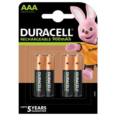 Electrice - Set Acumulatori Duracell NiMH AAA R3 1.2V 900mAh – Reîncărcabile, Durabile și Economice