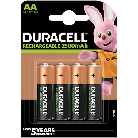 Electrice - Set acumulatori Ni-Mh AA R6 1.2V 2500mAh Duracell HR6 DX1500