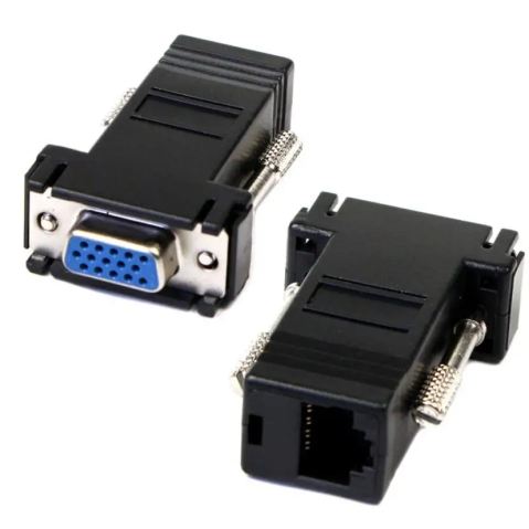 Adaptoare VGA - Set adaptor VGA mama la VGA mama prin cablu RJ45 20m 2buc