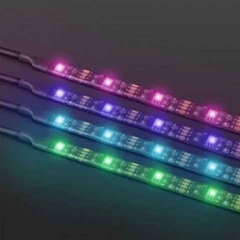 Set bandă LED iluminare fundal TV 24-38" multicolore cu telecomandă USB A Phenom [2]