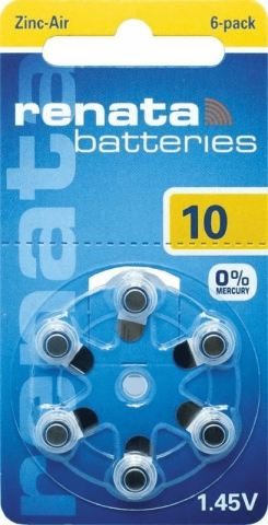 Baterii - Set baterii auditive 10 ZA10 PR70 Renata 6buc/blister – IoElectronice.ro