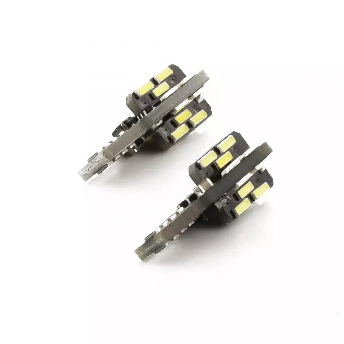 Set becuri LED auto T10 W5W 3W 240lm 6500K 12V Canbus CARGUARD pentru interior și portbagaj [1]