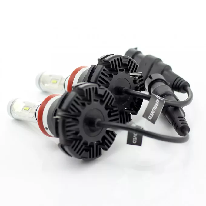 Set becuri LED H11 400lm 6000K 12-24V 2buc Carguard soclu H1 compatibil, garanție 24 luni persoane fizice [6]
