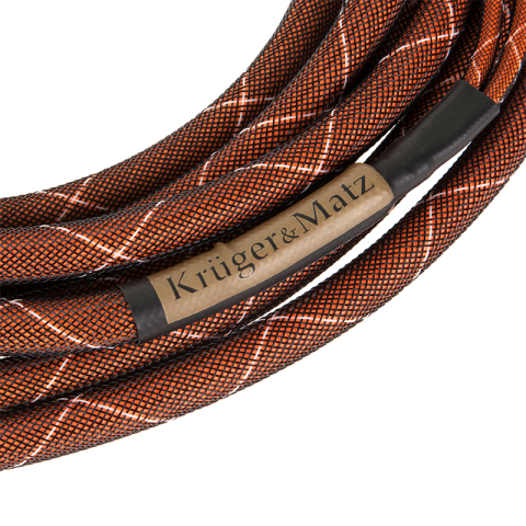 Set cabluri difuzor cu mufe banana 4mm x2 conductor cupru 15AWG 1.6mm2 5m Kruger&Matz KM0335-5M – IoElectronice.ro [2]