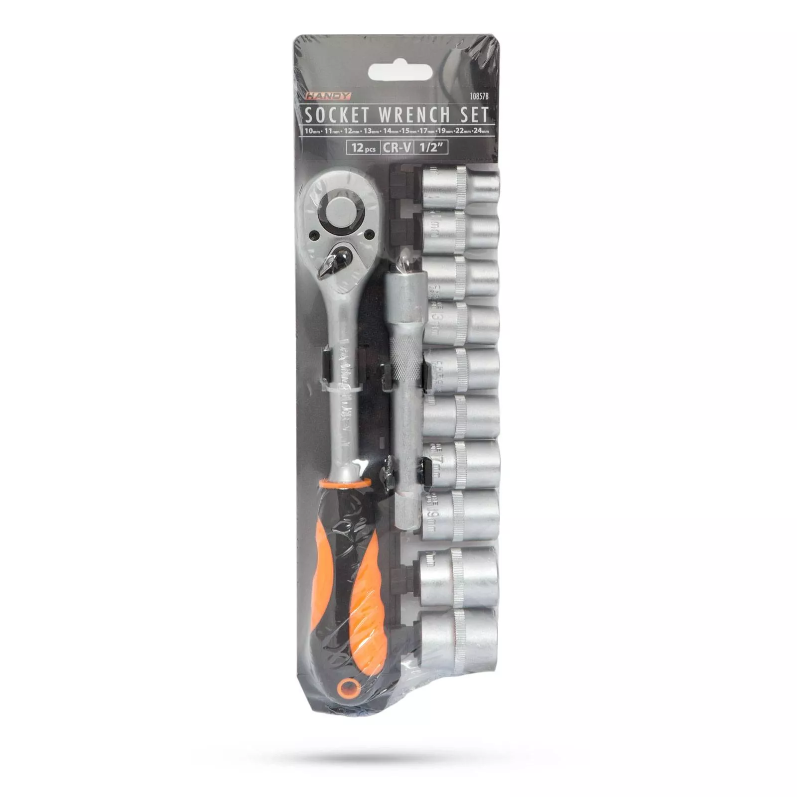 Set chei tubulare cu clichet 12 buc 1/2" 10-24mm HANDY [2]