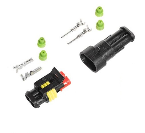 Set conectori Superseal 1.5 tata-mama 2 pin + 4 pini TE Connectivity 282104-1-SET-M IP67 cu garnituri incluse [2]