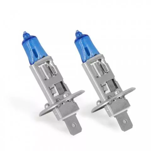 Becuri auto - Set de 2 becuri Halogen H1 100W +130% intensitate Alb Xenon 12V Carguard – IoElectronice.ro