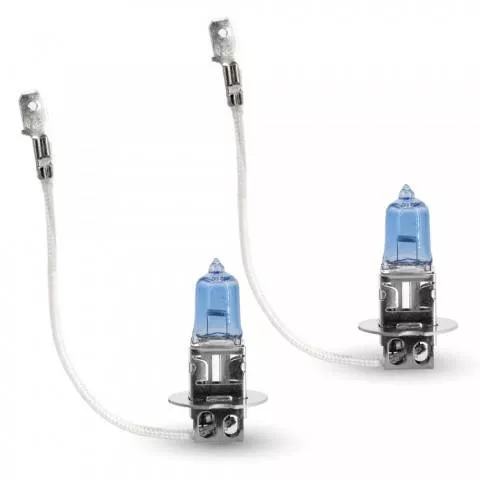 Becuri auto - Set 2 Becuri Halogen H3 55W +50% Alb Xenon 12V Carguard – Intensitate Ridicată, Calitate Superioară