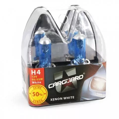 Set 2 becuri Halogen H4 55W +50% Alb Xenon 12V Carguard pentru iluminare auto eficientă [4]