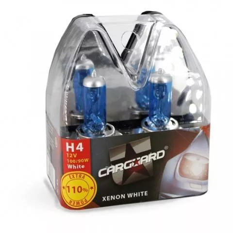 Set 2 becuri Halogen H4 90W 12V Alb Xenon Carguard 110% intensitate luminoasă [4]