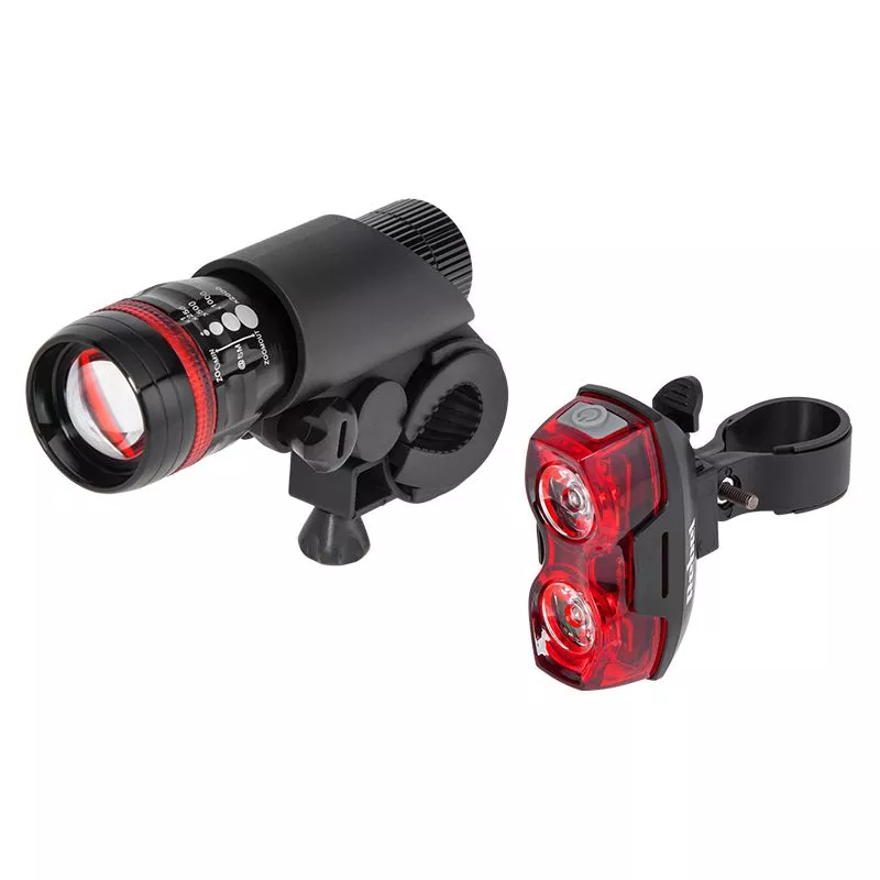 Accesorii Off-Road, ATV, QUAD, SSV - Set Far și STOP LED pentru Bicicletă – Iluminare Eficientă pe Baterii AAA, Siguranță și Vizibilitate Sporită
