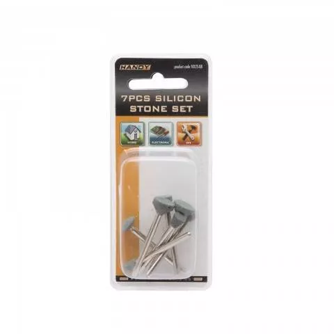 Set pietre polizor pe ax HANDY 6mm, tip abraziv, pentru șlefuire și finisare, compatibil cu polizoare electrice [1]