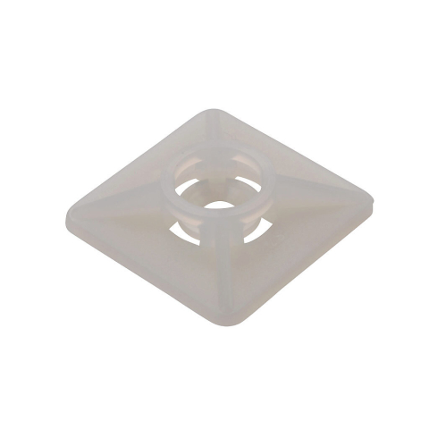 Scule mentenanta - Set suporti adeziv pătrat 27x27mm alb 100buc BAS.2MT.508