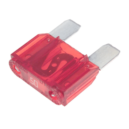 Sigurante auto - Siguranță MAXI 50A 32VDC auto 29mm LITTELFUSE 0299050.TXN, tip MAXI, lungime 29mm, amperaj 50A, tensiune 32V DC.