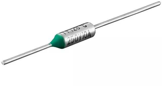 Sigurante termice - Siguranță termică 240°C, 10A, 250V – Dimensiuni 4.2x11.6mm, disponibil la multiple temperaturi de oprire