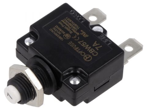 Sigurante termice - Siguranță Termică OPTIFUSE 7A Imax 1kA, 125V/250V, Dimensiuni 29.5x14.6mm, Temperatură -10°C+60°C