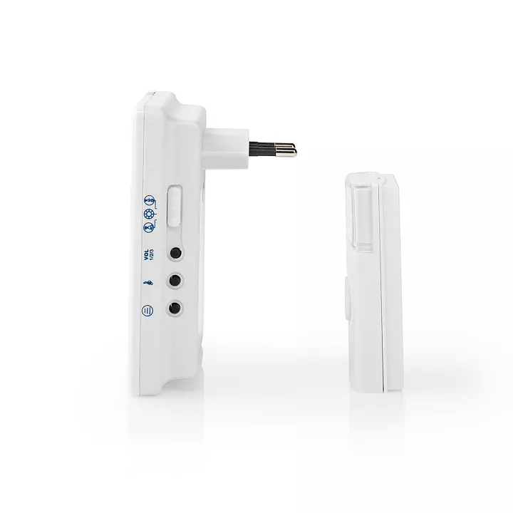 Sonerie fără fir Nedis 300m 36 melodii 80dB IP44 alb 24 luni garanție persoane fizice [1]