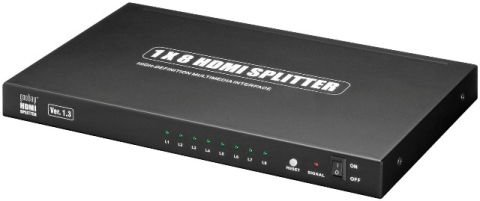 Adaptoare HDMI - Splitter 1x HDMI intrare - 8x HDMI ieșire 1920x1080/60Hz – IoElectronice.ro