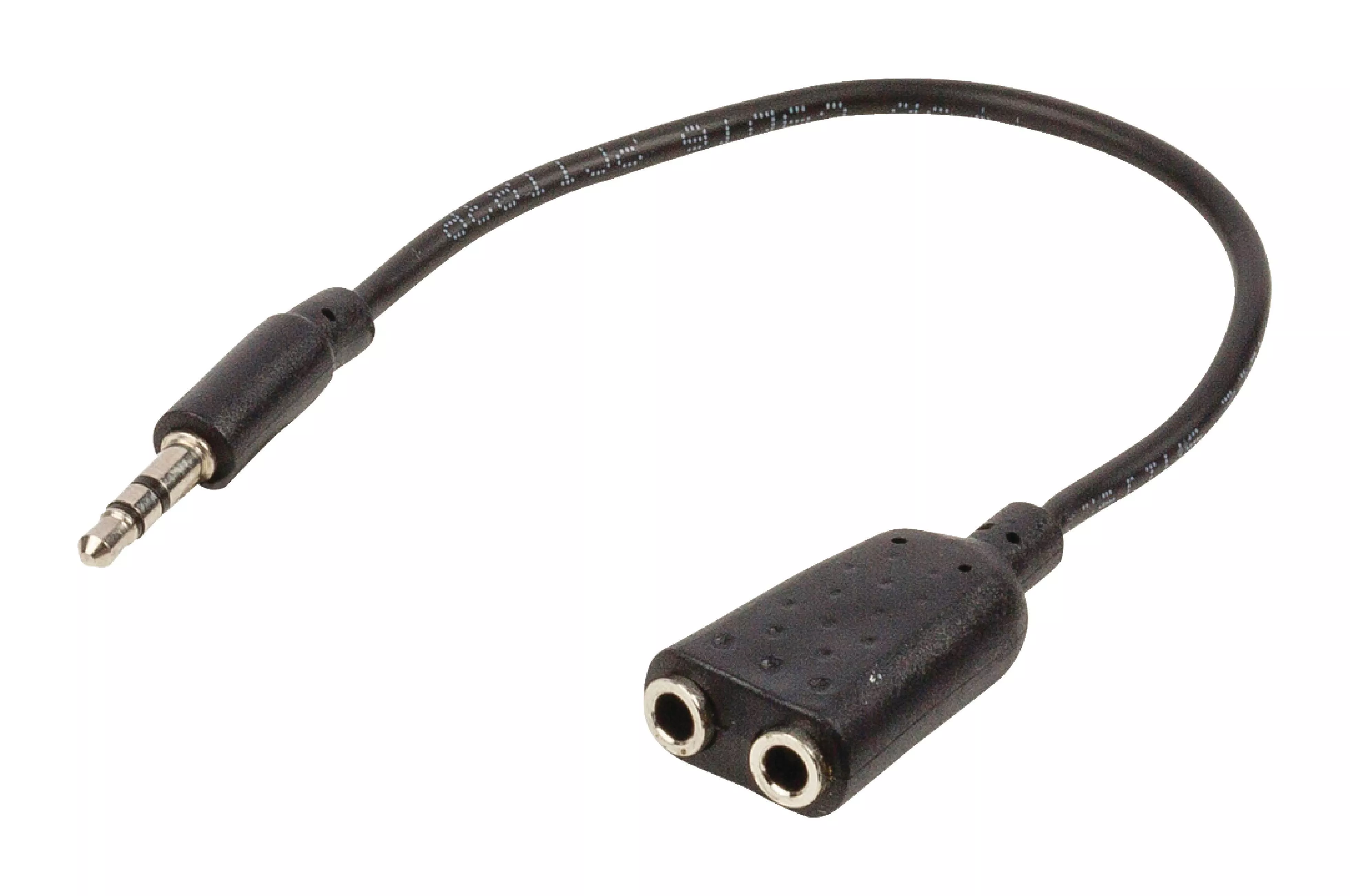 Conectica - Splitter audio stereo 3.5 mm tata - 2x 3.5 mm mama 0.2m Valueline