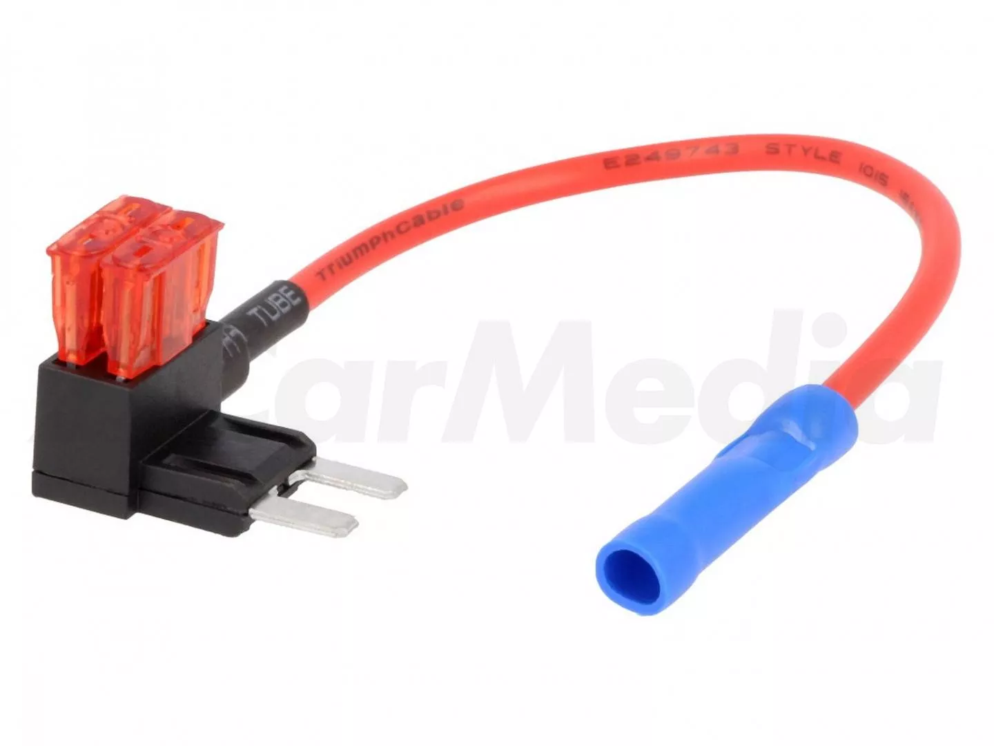 Sigurante auto - Splitter auto ATM 10A siguranță mini x2 1mm² culoare roșu 4CarMedia – IoElectronice.ro