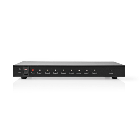 Splitter HDMI 4K 8-Porturi Nedis, Dual 1080p/4K@30Hz, Plug & Play, Compatibil cu TV, Monitor, Xbox, PS4 [1]