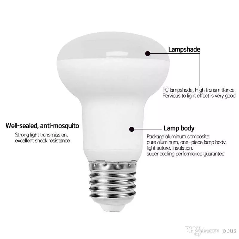 Spot cu LED R63 E27 8W 220V lumina calda Well – IoElectronice.ro [1]