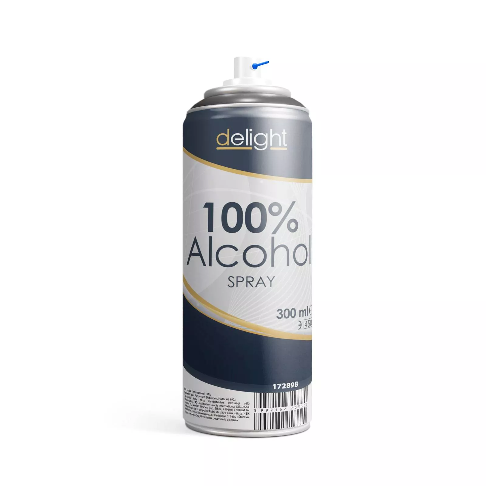 Alcool izopropilic-tehnic - Spray Alcool 100% 300ml Delight – Curățare Eficientă, Dezinfectare Rapidă pentru Echipamente Electronice și Suprafete
