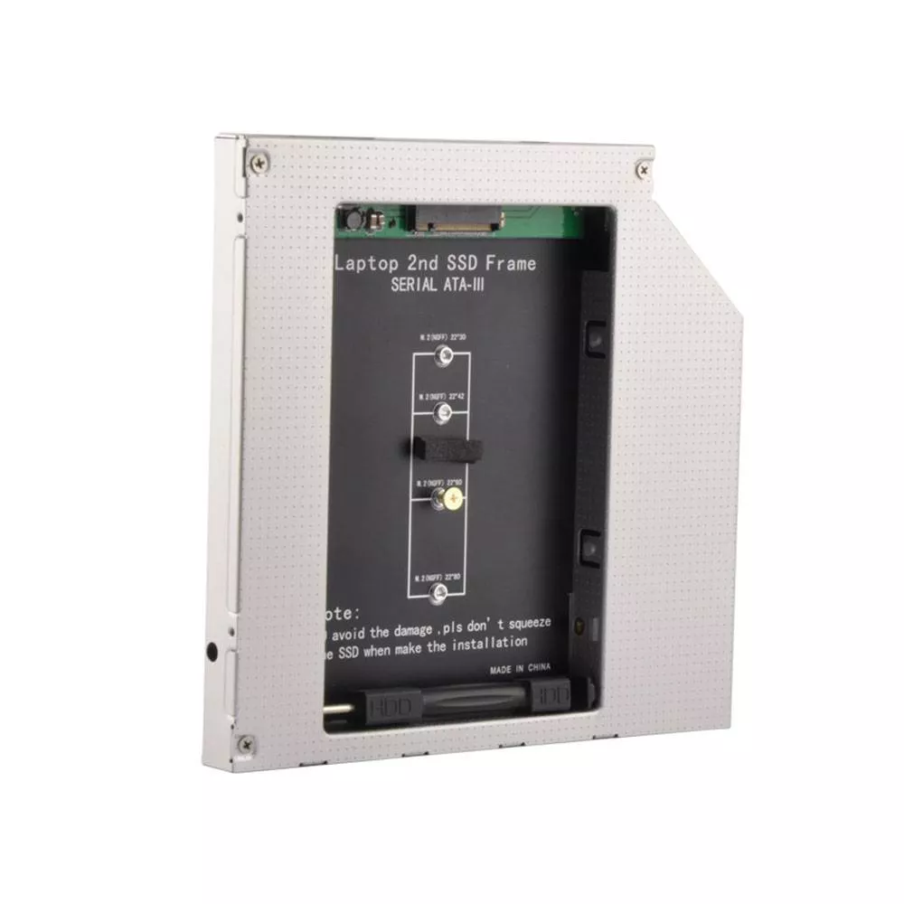 Computer-laptop - SSD HDD CADDY M.2 12.7mm Cadru de montare pe unitatea hard disk de 2.5 inch - IoElectronice.ro