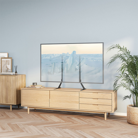Suporti TV - Suport TV LED 23"-75" Kruger&Matz KM1309, până la 40kg, instalare ușoară, compatibil VESA, înălțime reglabilă
