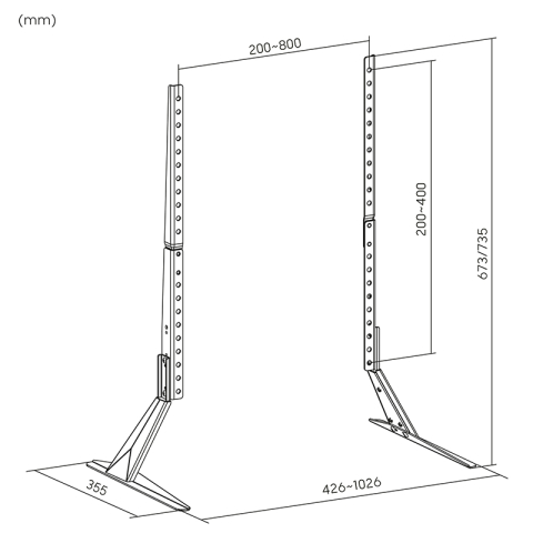 Stand picioare TV LED 23"-75" 40KG Kruger&Matz KM1309 – IoElectronice.ro [7]