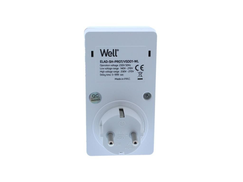 Stecher Schuko 16A 3680W cu Protecție la Joasă și Înaltă Tensiune și Ecran Digital Well – IoElectronice.ro [1]