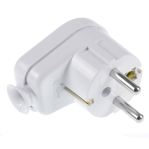 Stecher Shuko iesire laterala alb cu martor LED WT-16U/S/WE Plastrol – IoElectronice.ro [1]