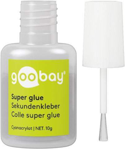 Adezivi lipire - Super glue flacon cu pensulă 10gr Goobay